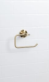 Bristan Round Toilet Roll Holder Brushed Brass Bathroom Accessory view 5