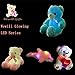 BSTAOFY WEWILL Creative Light Up LED Inductive Teddy Bear Stuffed Animals Plush Toy Colorful Glowing Teddy Bear Nice Gift for Birthday Christmas Valentine, 20- Inch(Blue)