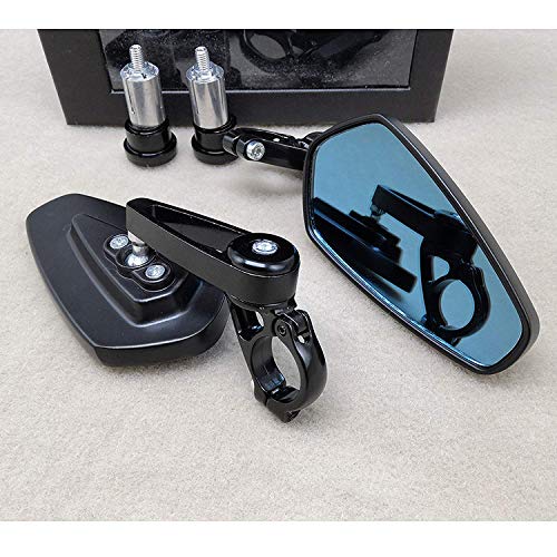 Yizhet 1 paar universele fiets achteruitkijkspiegel voor motorfietsen, 7/8 inch stuur CNC aluminium 360 ° draaibaar en… - Image 8