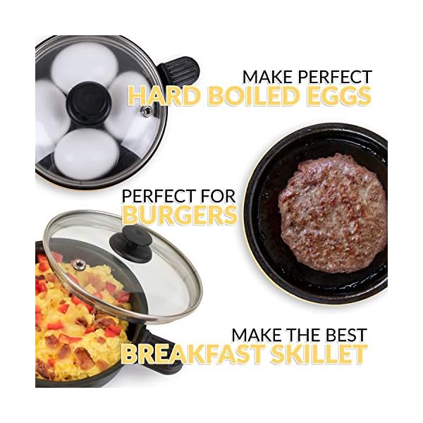 Nostalgia MSK5YW MyMini Personal Electric Skillet & Rapid Noodle Maker