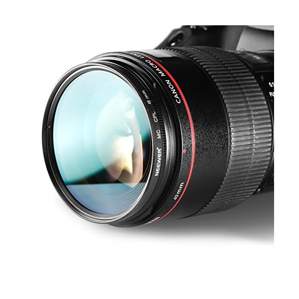 Neewer 49MM Objektiv Filter Set: UV-Filter + CPL Filter + ND4 Filter + Filterbeutel + Reinigungstuch für Kameras mit 18… – Bild 4