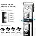 OMORC Dog Clippers, Low Noise Dogs Grooming Kit Rechargeable Cordless Dog Shaver Pet Clippers Professional Dog Hair Trimmer with 4 Comb Guides Scissors Nail Kits for Dogs Cats and Other Animals Silver