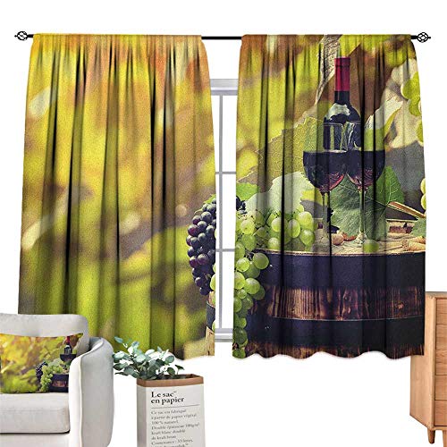 Winesolid Rod Pocket Short Blackout Drapesagriculture Country