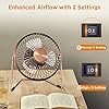 EasyAcc-USB-Desk-Fan-5-Inch-Desktop-Silent-Fan-Air-Circulator-2-Speeds-360-Rotation-Brushless-Motor-Noiseless-for-Home-and-Office-Laptop-Notebook-PC-Desk-Table-Fan-Metal-Brone EasyAcc USB Desk Fan 5 Inch Desktop Silent Fan Air Circulator 2 Speeds 360° Rotation Brushless Motor Noiseless for Home…