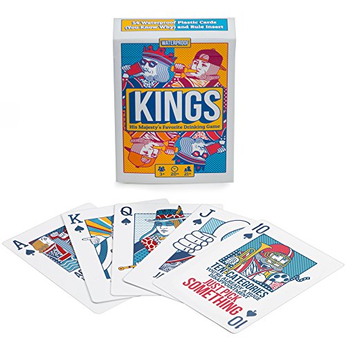 Kings Drinking Game Playing Cards Waterproof Custom Plastic Cards