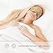 MorusStudio Mulberry Silk Sleep Mask, Super Soft, Organic, Breathable, Lightweight, No Pressure on Eyes, Adjustable Strap Fits for Any Sleep Position, Block 100% Lights (Black) (Champagne)thumb 4
