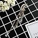 Fvermecky Vintage Crystal Hair Clips Tassel Drop Star Moon Hair Clips Bobby Pins For Women Girls Hair Accessories 4 Colors (Gold)