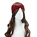 Sannysis Women Winter Warmer Hairband Hollow Woven Handcraft (Red)