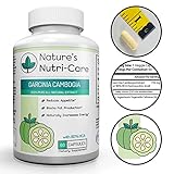 Nature's Nutri-Care Garcinia Cambogia Pure Extract - 80% HCA - 1500 mg daily - 60 or 180 Capsules - Appetite Suppressant and Fat Blocking Weight Loss Supplement - Made in USA, 60