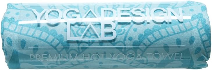 YOGA DESIGN LAB | The HOT Yoga Towel | Premium Non Slip Colorful Towel | Eco Printed + Quick Dry + Mat Sized (Mandala Turquoise,): Kitchen & Dining