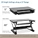 Ergotron – WorkFit-T Standing Desk Converter, Dual Monitor Sit Stand Desk Riser for Tabletops – 35 Inch Width, Black