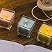 Guomao Square Smokeless Glass Soy Scented Candle Indoor Fresh Air Lavender Aroma (Color : Night Scent)thumb 1