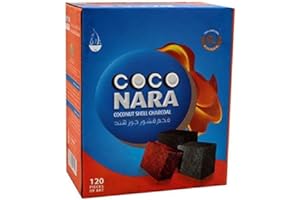 COCONARA Coco Nara Coconut Shell Hookah Charcoals 120 Count by Coco Nara 120