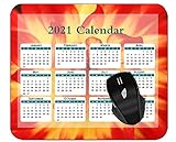 2021 Calendar Gaming Mousepad Petal Red Flower
