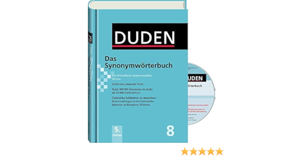 Der Duden In 12 Banden Das Synonymworterbuch Plus Cd Rom Amazon Com Books