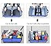 ANTEQI Trunk Organizer With Rope Handles,Compartment Board Foldable Great For Home,Car, SUV (Blue-1)