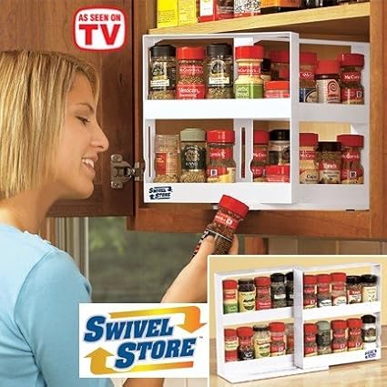 Buy Swivel Store Deluxe Spice Rack And Cabinet Organizer Storage