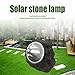 Solar Rock Lights Decorative, 4-LED 10W Resin Stone Lights Waterproof Outdoor Spotlight Garden Yard Path Fence Lawn Tree Park Decoration Lights