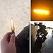 Yehard 4pcs Motorcycle 12LED Turn Signals,12V Universal Amber Blinkers Lights for any Harley Honda Yamaha Suzuki Kawasaki Custom Bike Cruiser Choppers(Waterproof, Anti-break)