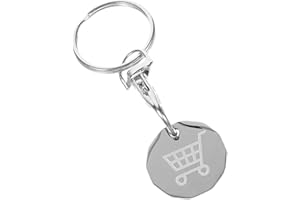 BESPORTBLE Shopping Cart Token Key Pendant Metal Alloy with Keyring for Trolley and Basket Use