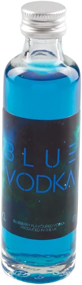 Blue (Blueberry) Flavoured Vodka 4cl Miniature