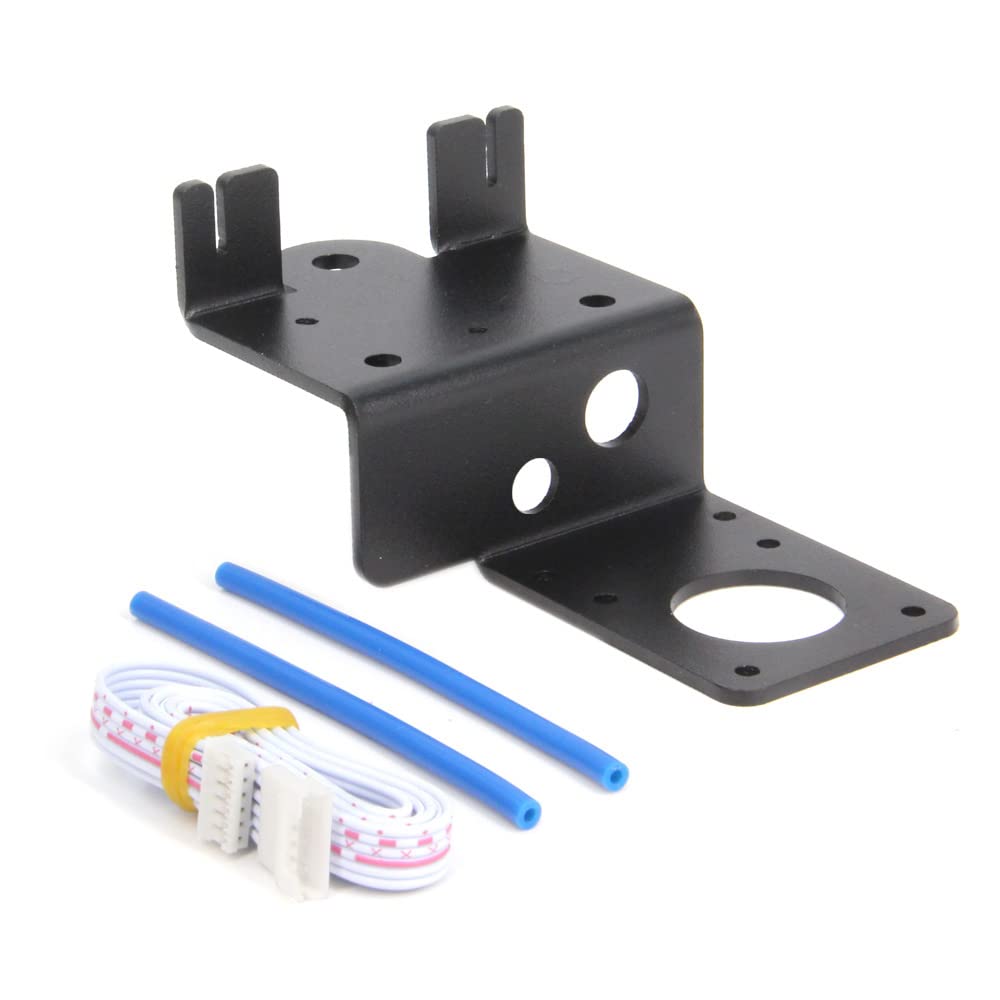 Befenybay Upgrade Direct Dual Gear Extruder Support Plate with Pulley with Stepper Motor Easy Print Flexible Filament for Creality Ender3, CR10 3D Printer (Support Plate)