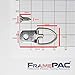 FramePac D Ring Picture Hangers with Screws - 100 Pack - Bulk D Rings - Pro Quality Hangers - Picture Hanging Solutions