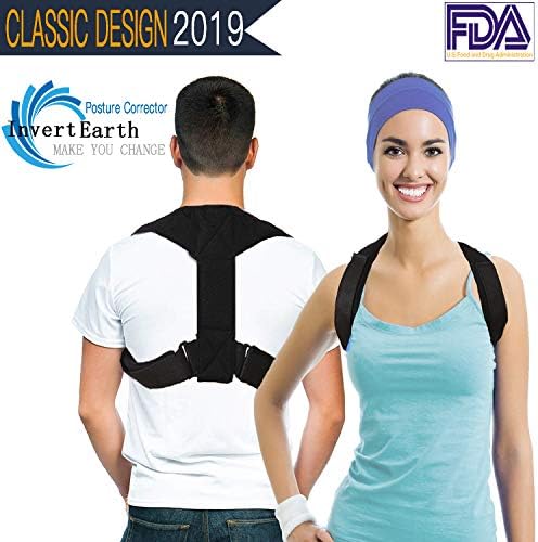 Posture Corrector for Women Men - Posture Brace - Adjustable Back Straightener - Discreet Back Brace for Upper Back Pain Relief - Comfortable Posture Trainer