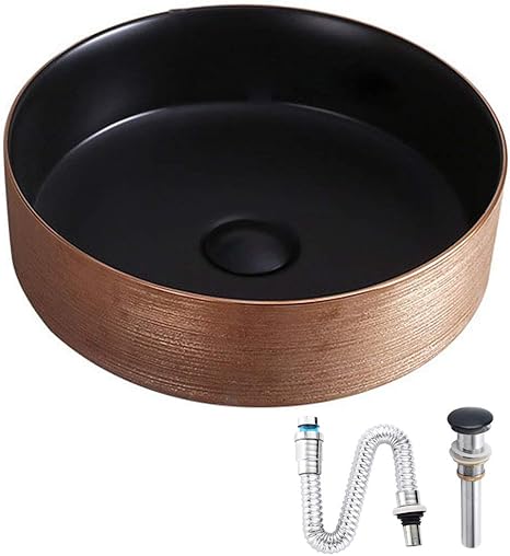 chicstyleme Arbeitsplatte Waschbecken Badezimmer Wasnbasin Runde Form