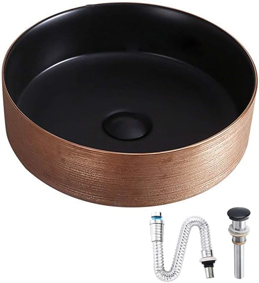 chicstyleme Arbeitsplatte Waschbecken Badezimmer Wasnbasin Runde Form