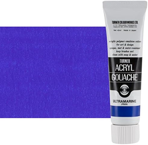 Turner Colour Works Acryl Gouache Artist Acrylic Paint - Single 40 ml Tube - Ultramarine