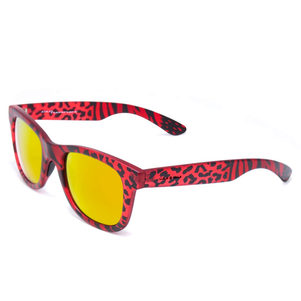 Italia Independent Unisex Adult 0090-053-IBR Sunglasses, Red (Rojo), 50, Red (RED), 50