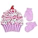 ABG Accessories Girls' Cupcake Hat and Mitten Set