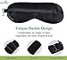 100% Natural Silk Eye Mask & Blindfold for a Full Night's Sleep, Comfortable & Super Soft with Adjustable Strap, Works with Every Nap Position, Best Eye Cover for Men, Women Or Kids by LitoTree