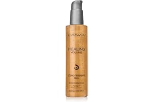 L'ANZA Healing Volume Zero Weight Gel, Extra Hold Hair Gel Dramatically Boosts Shine, Volume, and Thickness of Fine Flat Hair, And Styling Gel For Edge Control, Braiding & Hair Styling (6.8 Fl Oz)