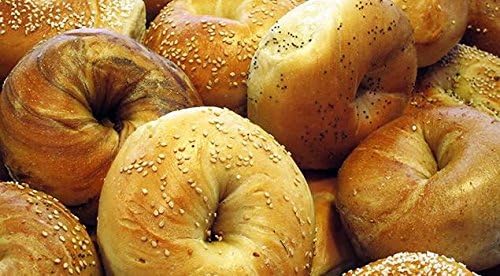 1800nycbagels Party Pack 2 Dozen Fresh NYC Bagels 6 Pumpernickel 6 Plain 6 Cinnamon Raisin 6 Sesame Seed