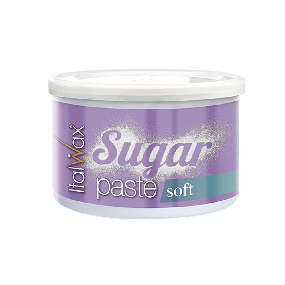 Italwax Solo - Sugar Paste Wax - Soft - 100% Natural Formulation - 600g sugar paste jar - Ideal for Body & Brazilian Bikini Areas