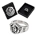 Grim Reaper Skull Stainless Steel Ring - Size 12