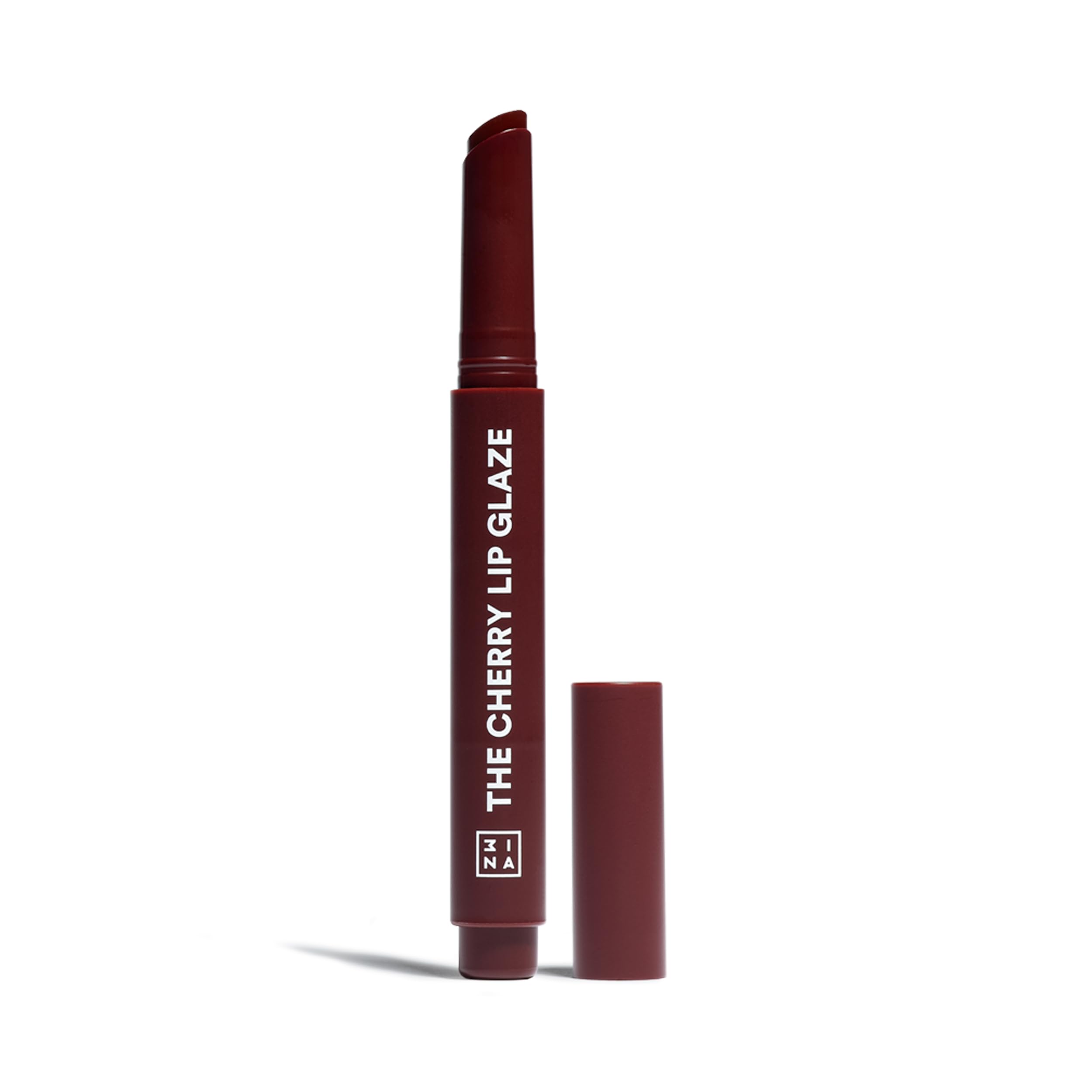 3INA MAKEUP - The Cherry Lip Glaze - Dark Cherry Latex-Effect Lip Glaze - Raspberry Seed Oil and Vitamin E - Highly Pigmented