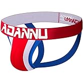 Evankin Mens Sexy Cotton Jockstraps Low Rise Briefs Assless Underwear G-Strings Athletic Supporters