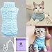 Bro'Bear Cable Knit Turtleneck Sweater for Small Dogs & Cats Knitwear (Blue, Large)