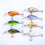7Pcs of Life-like Swimming as Life Fish Swimbait Bass Bait Hard Fishing Lure (7PC)