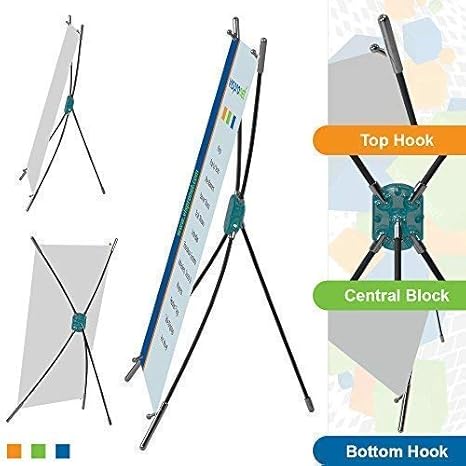 Amazon Com Vispronet Mini Desktop X Banner Stand For 9 8in X