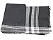 Zando Womens Winter Scarf Plaid Blanket Thick Winter Scarf Tartan Chunky Wrap Oversized Shawl Cape White Black Scarf