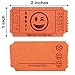 Bundle of 4 Rolls: Raffle Roll of 2,000 Consecutively Numbered Tickets, Assorted Emoji Crying, Smiling, Tear Drop, Wink, Sunglass, Hanging Tongue, Heart Eyed, Silly Faceby Indiana Ticket Company