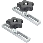 POWERTEC 71642 Miter Slot Hardware Kit (Slot Bars, Knobs, Screws, Washers)