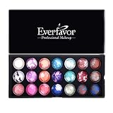 21 Colors Eyeshadow Palette, Everfavor Eye Shadow Makeup Palette Shimmer Eyeshadow Palettes Baked Eye Shadows Cosmetics Pallet with Galaxy Colors (21 Color, 04)