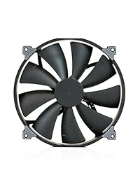 Phanteks ph-f200sp _ _ _ _ _ _ _ _ _ _ BBK, 200 mm Premier Case Fan, marco cuchillas, color negro