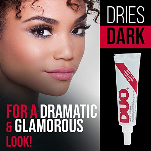 DUO Strip Lash Adhesive Dark Tone for False Strip Eyelash, 0.5 oz