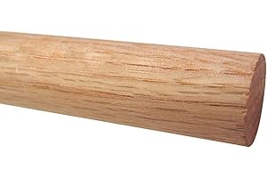 HILL WOOD PRODUCTS Red Oak 1-1/4in x 36in Dowel Rod